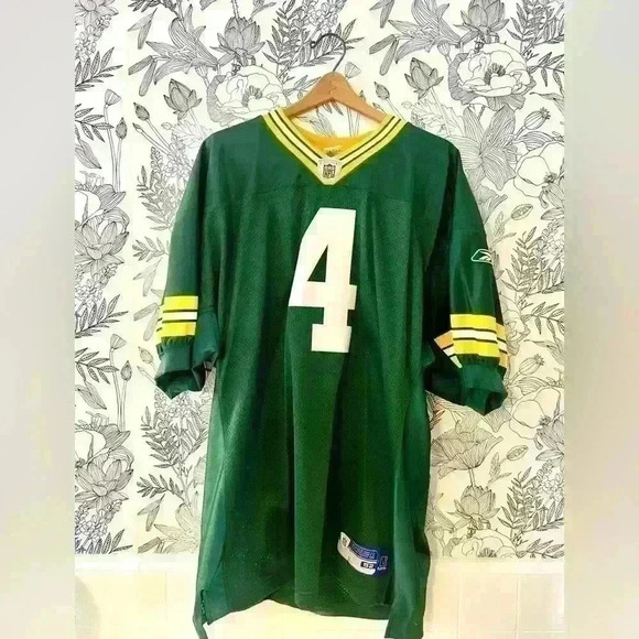 Reebok Other - Vintage Reebok Green Bay Packers Brett Favre #4 Football Jersey Men's Size 52